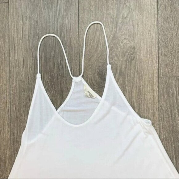 Wilfred Free Aritzia Women's Tank Top Cropped Flowy Racerback White Size XS - Picture 6 of 12
